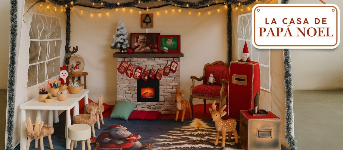 la casa de Papá noel actividad navideña corporativa original